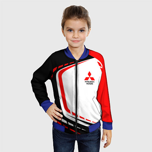 Детский бомбер Mitsubishi EVO Uniform / 3D-Синий – фото 4