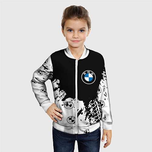 Детский бомбер BMW БМВ / 3D-Белый – фото 4