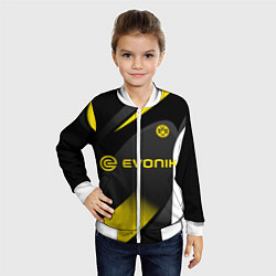 Бомбер детский BORUSSIA DORTMUND, цвет: 3D-белый — фото 2