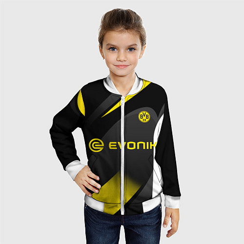Детский бомбер BORUSSIA DORTMUND / 3D-Белый – фото 4