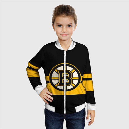 Детский бомбер BOSTON BRUINS NHL / 3D-Белый – фото 4