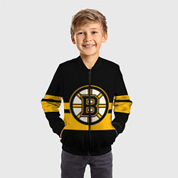 Бомбер детский BOSTON BRUINS NHL, цвет: 3D-черный — фото 2