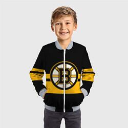 Бомбер детский BOSTON BRUINS NHL, цвет: 3D-серый — фото 2