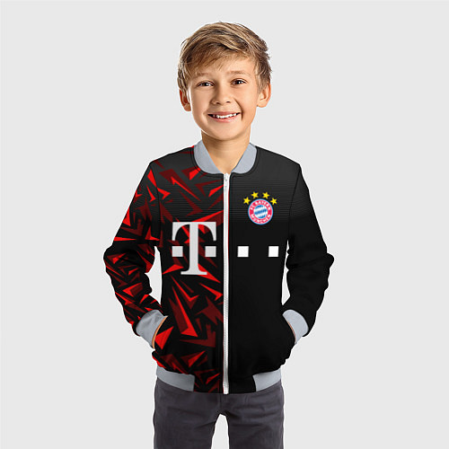 Детский бомбер FC Bayern Munchen Форма / 3D-Серый – фото 3