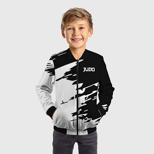 Детский бомбер Judo / 3D-Черный – фото 3