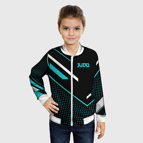 Детский бомбер Judo / 3D-Белый – фото 4