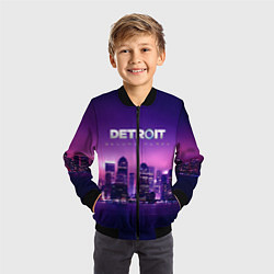 Бомбер детский Detroit Become Human S, цвет: 3D-черный — фото 2