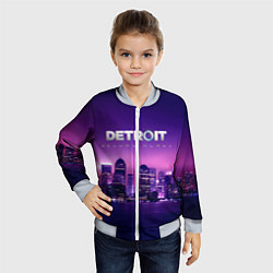 Бомбер детский Detroit Become Human S, цвет: 3D-серый — фото 2