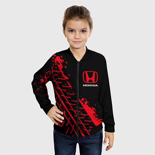 Детский бомбер HONDA ХОНДА / 3D-Черный – фото 4