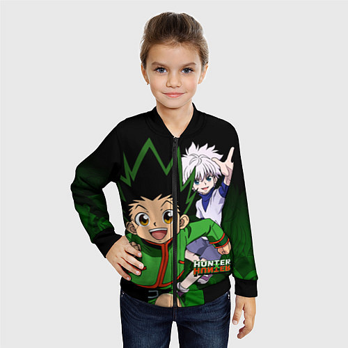 Детский бомбер Hunter x Hunter / 3D-Черный – фото 4