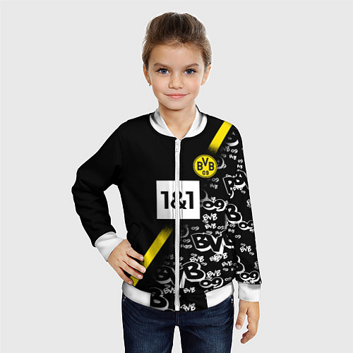 Детский бомбер Dortmund 20202021 ФОРМА / 3D-Белый – фото 4