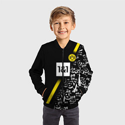 Бомбер детский Dortmund 20202021 ФОРМА цвета 3D-черный — фото 2