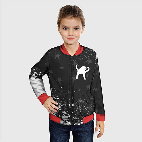 Детский бомбер ЪУЪ СЪУКА / 3D-Красный – фото 4