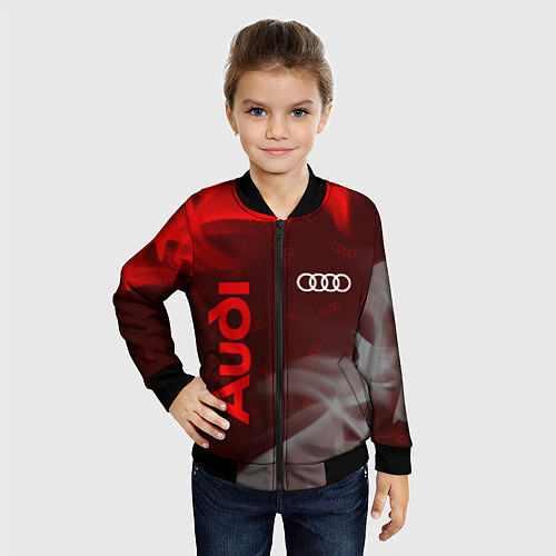 Детский бомбер AUDI АУДИ / 3D-Черный – фото 4
