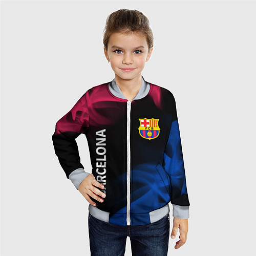 Детский бомбер BARCELONA БАРСЕЛОНА / 3D-Серый – фото 4