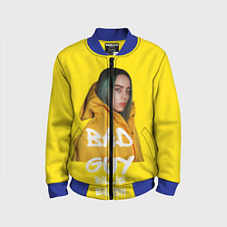 Бомбер детский Billie Eilish Билли Айлиш, цвет: 3D-синий