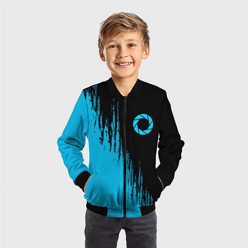Детский бомбер PORTAL ПОРТАЛ / 3D-Черный – фото 3