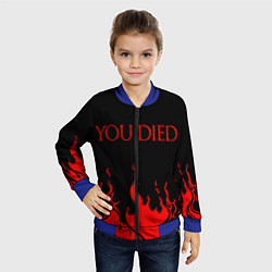 Бомбер детский YOU DIED, цвет: 3D-синий — фото 2