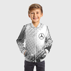 Бомбер детский Mercedes-Benz, цвет: 3D-белый — фото 2
