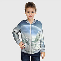 Бомбер детский Пегас, цвет: 3D-серый — фото 2