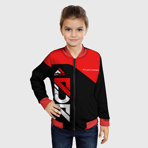 Детский бомбер Iam Fighter Z / 3D-Красный – фото 4