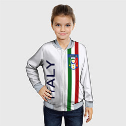 Бомбер детский СБОРНАЯ ИТАЛИИ, цвет: 3D-серый — фото 2