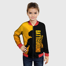 Бомбер детский PUBG Z, цвет: 3D-красный — фото 2