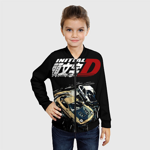 Детский бомбер Initial D Z / 3D-Черный – фото 4