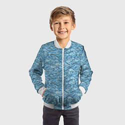 Бомбер детский Море волнуется, цвет: 3D-белый — фото 2