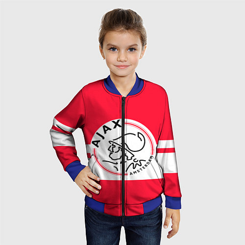 Детский бомбер AJAX AMSTERDAM / 3D-Синий – фото 4