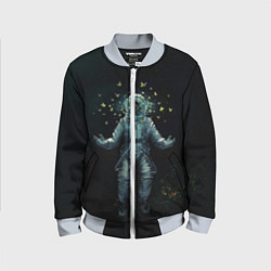 Бомбер детский Космонавт, цвет: 3D-серый