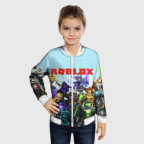 Детский бомбер ROBLOX / 3D-Белый – фото 4