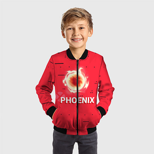 Детский бомбер Phoenix / 3D-Черный – фото 3