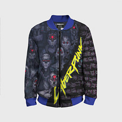 Бомбер детский Cyberpunk 2077, цвет: 3D-синий