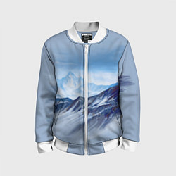 Детский бомбер Серо-голубые горы