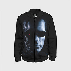 Бомбер детский T800, цвет: 3D-черный