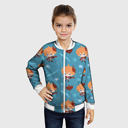 Бомбер детский Чиби Чайльд, цвет: 3D-белый — фото 2
