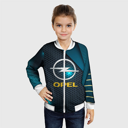 Детский бомбер OPEL ОПЕЛЬ / 3D-Белый – фото 4