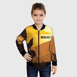 Бомбер детский Rust, цвет: 3D-черный — фото 2