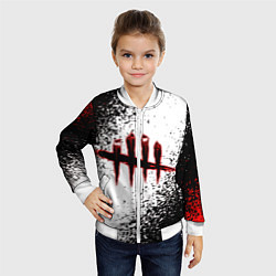 Бомбер детский Dead by Daylight, цвет: 3D-белый — фото 2