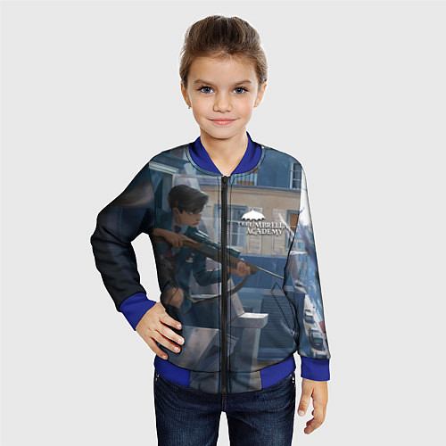 Детский бомбер Пятый снайпер / 3D-Синий – фото 4