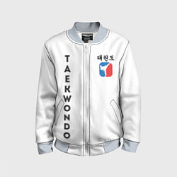 Бомбер детский Тхэквондо Taekwondo, цвет: 3D-серый