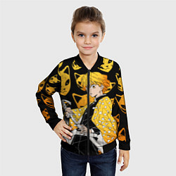 Бомбер детский ЗЕНИТЦУ КЛИНОК РАССЕКАЮЩИЙ, цвет: 3D-черный — фото 2