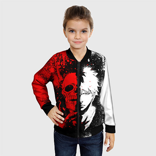 Детский бомбер ИЧИГО БЛИЧ ICHIGO BLEACH / 3D-Черный – фото 4