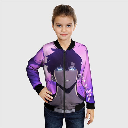 Детский бомбер Поднятие уровня в одиночку / 3D-Черный – фото 4