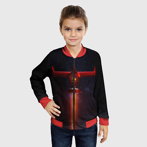 Детский бомбер Ковбой Бибоп / 3D-Красный – фото 4