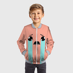 Бомбер детский Crying Isaac, цвет: 3D-серый — фото 2