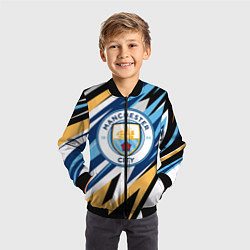 Бомбер детский МАНЧЕСТЕР СИТИ MANCHESTER, цвет: 3D-черный — фото 2