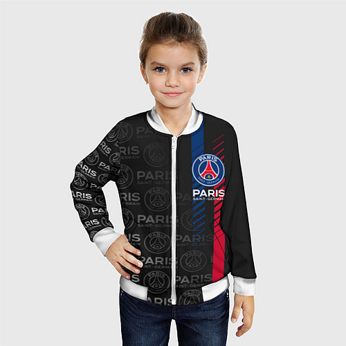 Детский бомбер ФК ПСЖ PARIS SAINT GERMAIN / 3D-Белый – фото 4