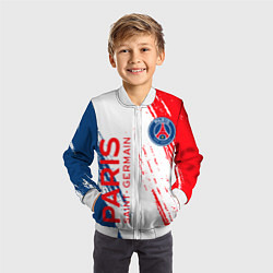 Бомбер детский ФК ПСЖ FC PSG PARIS SG, цвет: 3D-белый — фото 2
